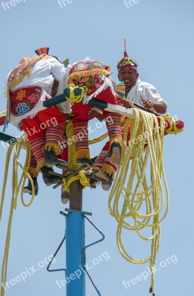 Mast Strings Mexico Voladores Traditions