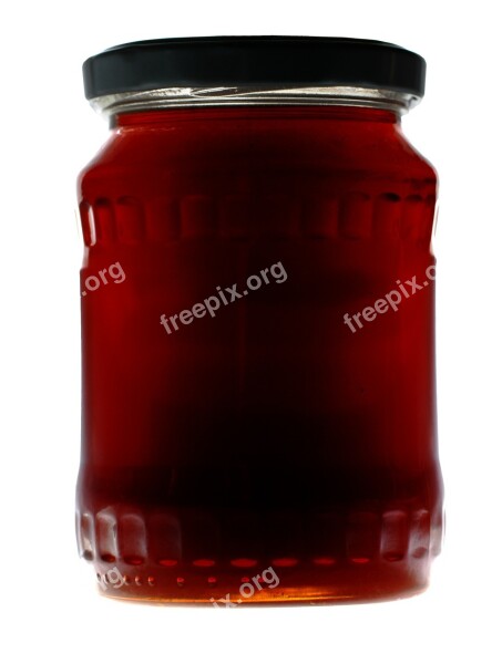 Jar Honey Natural Healthy Glass