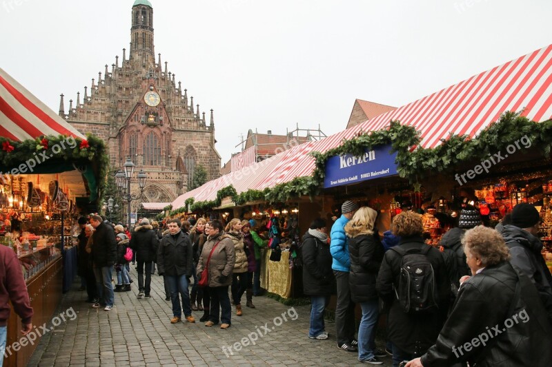 Christmas Market Christkindlesmarkt Nuremberg Christmas Christmas Buden