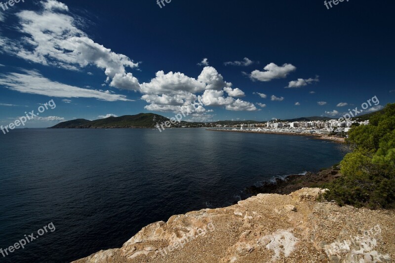 Sea Clouds Sky Beach Horizon