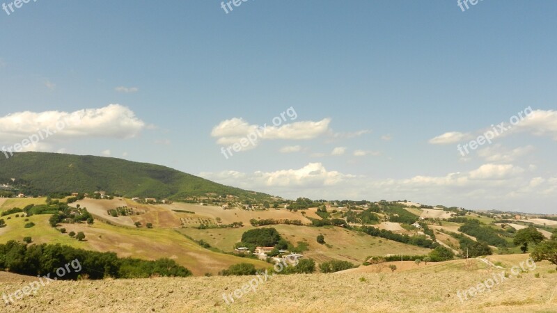 Toscana Italia Landscape Nature Rural