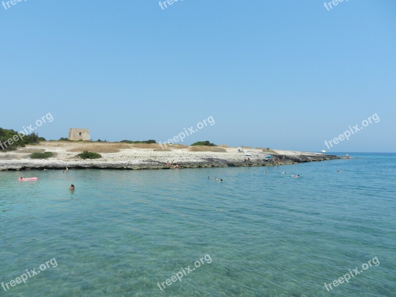 Sea Italy Puglia Panorama Free Photos