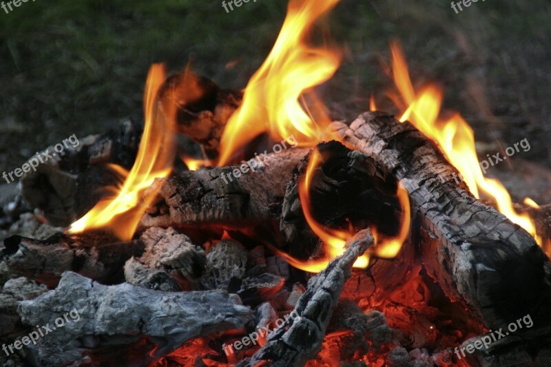 Campfire Fire Flame Heat Burn