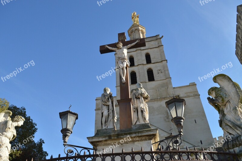 Cathedral Avignon Religion Architecture Provence