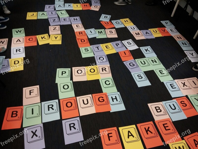 Scrabble Game Letters Words Read