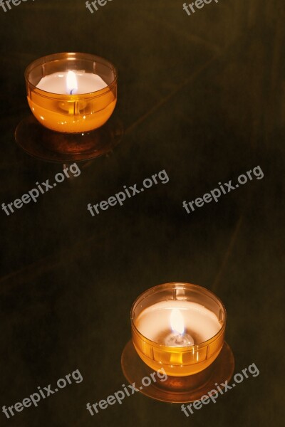 Tea Lights Candles Candles Tree Christmas Sacrificial Lights