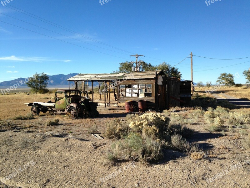 Nevada Abandoned Building Shack Shed