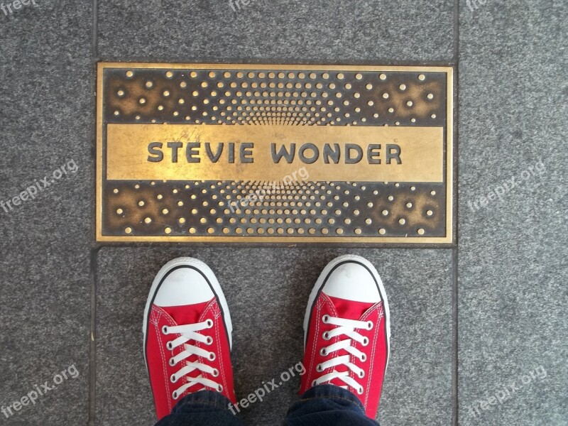 Plaque Apollo Theater Shoes Singer Stevie Wonder