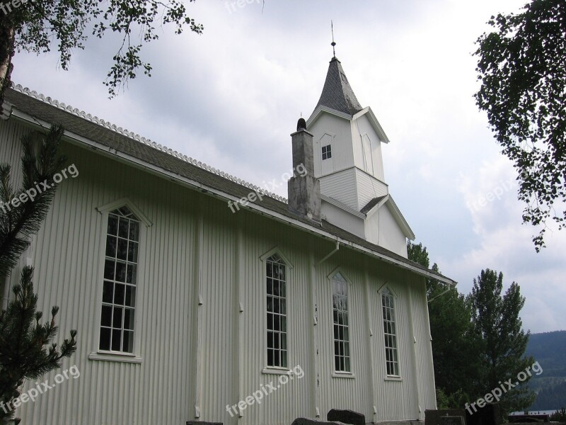 Church Norway Scandinavia Chapel Wooden Church