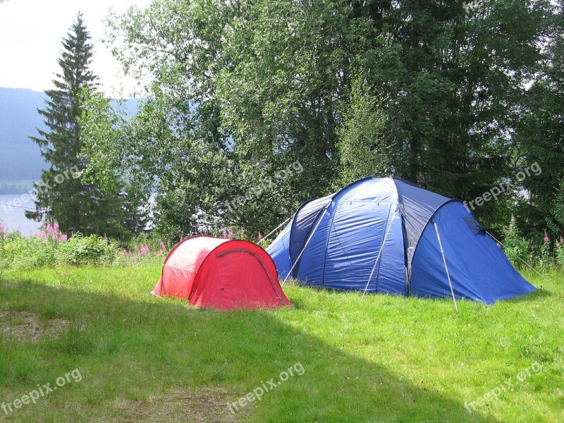 Tent Summer Camping Norway Nature