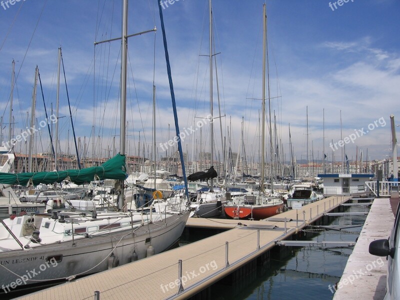 Marseille Port Mediterranean Vacations Water