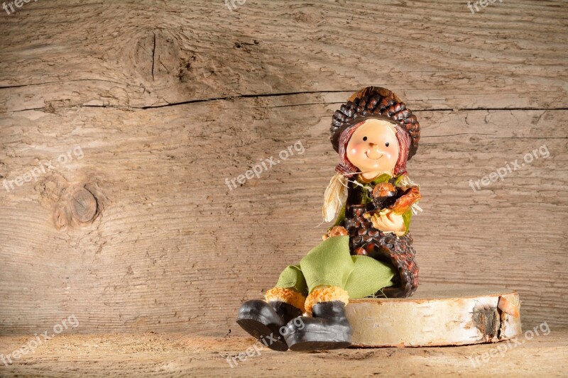 Doll Figure Figure Holzfigur Girl Sit