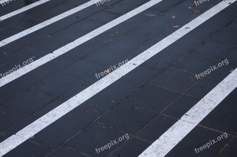 Warning Stripe Lines Stairs Gradually Structure