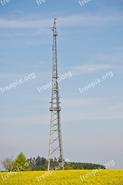 Radio Tower Radio Mast Transmission Tower Sky Antenna