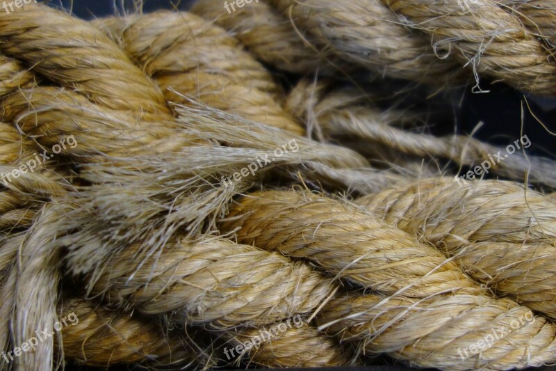 Rope Hemp Rope Fixing Knot Dew