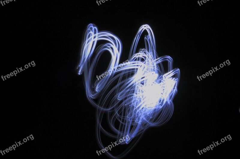 Light Painting Form Background Texture Movement