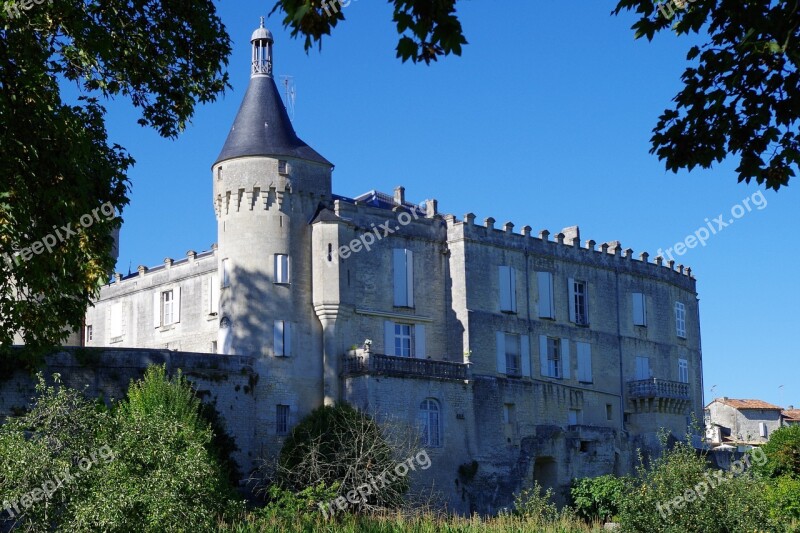 Castle Jonzac Landscape Free Photos