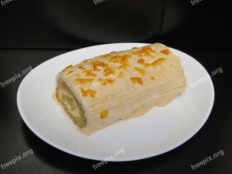 Pumpkin Cake Roll Pastry Cake Pumpkin Dessert