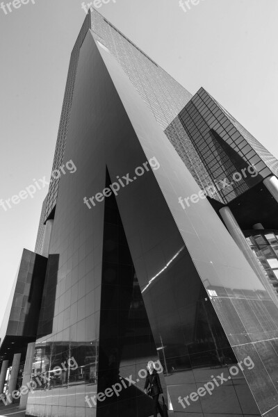 Rotterdam Black And White Building Free Photos