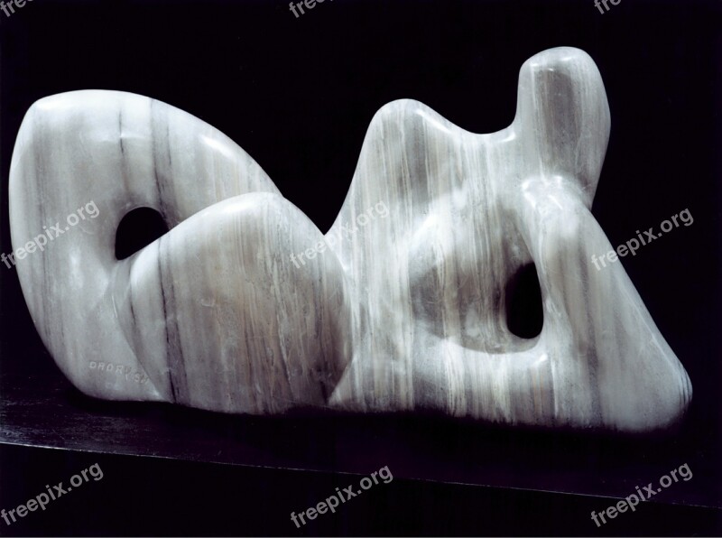 Art Sculpture Marble Stone Abstract