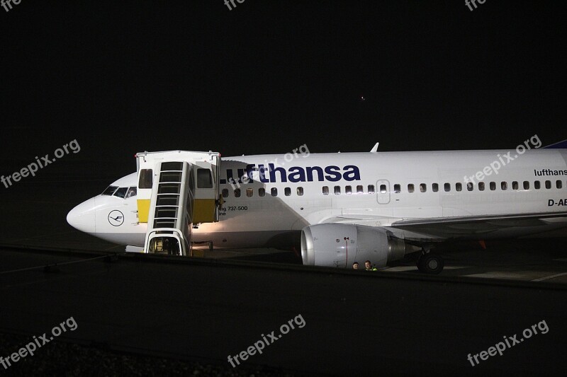 Aircraft Boeing Lufthansa Airliner Airport