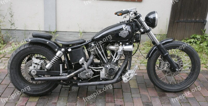 Harley Davidson Motorcycle Black Free Photos