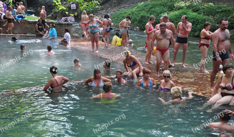 Hot Spring Radon Source Bathing Mass Bathing Vacation