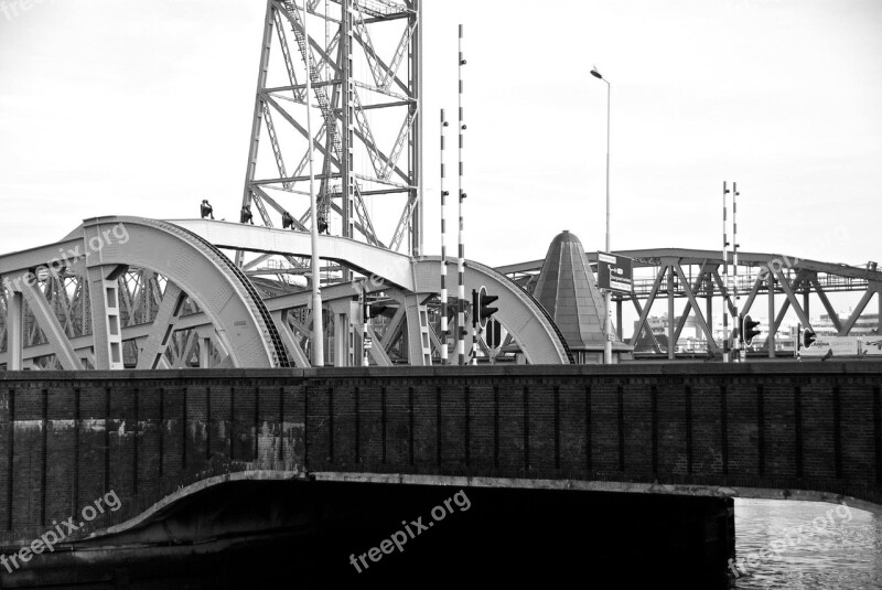 Rotterdam Willem Bridge Architecture Free Photos