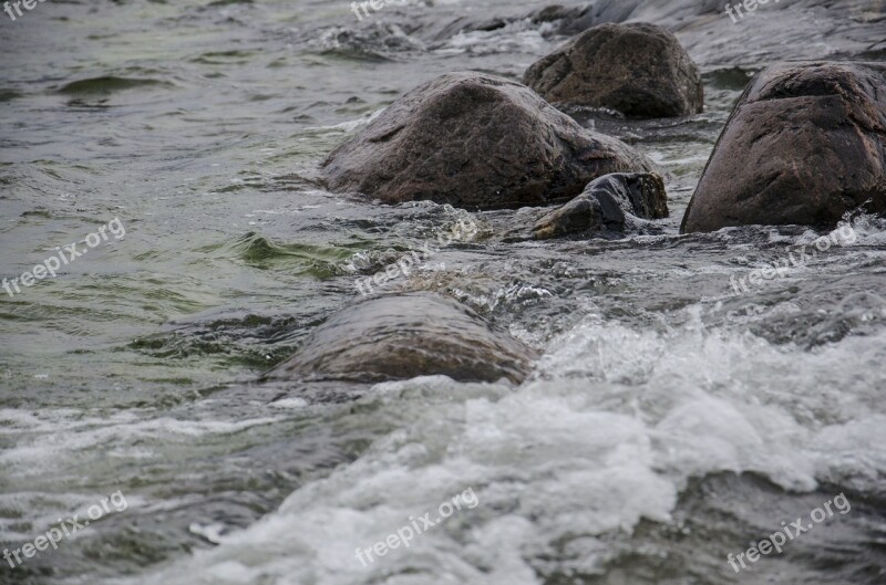 Water Cold Rock Shore Wet