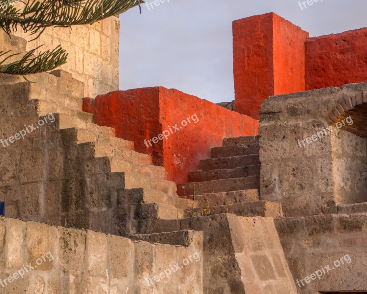 Peru Arequipa Architecture Cathedral Santa Catalina Monastery