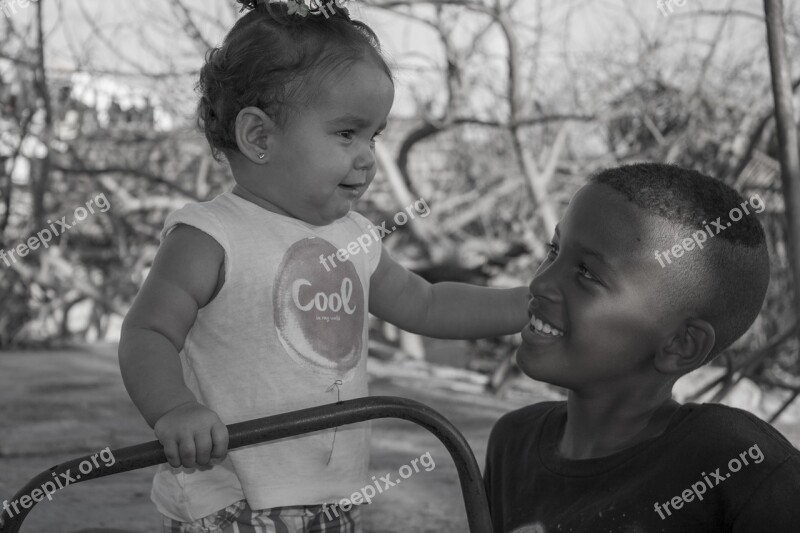 Children Laughter Smiling Portrait People