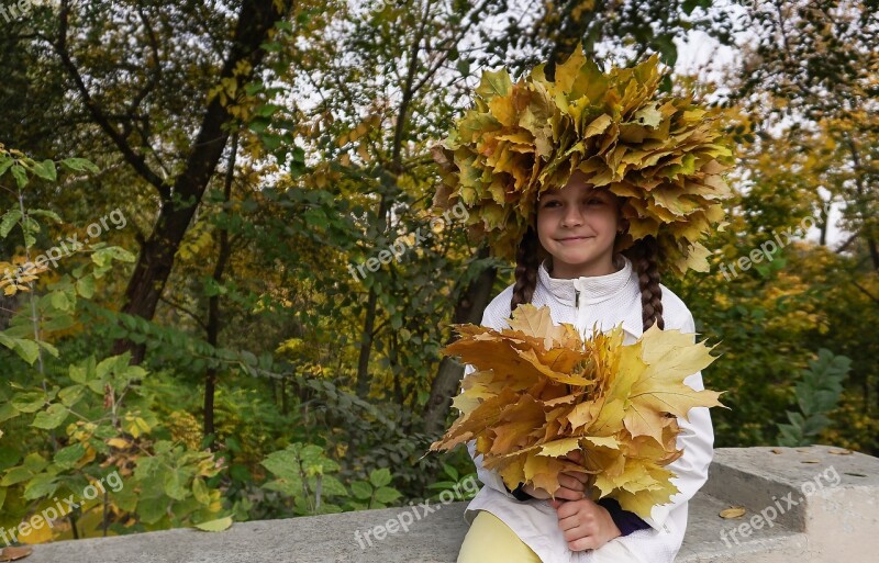 Autumn Kids Baby Childhood Park