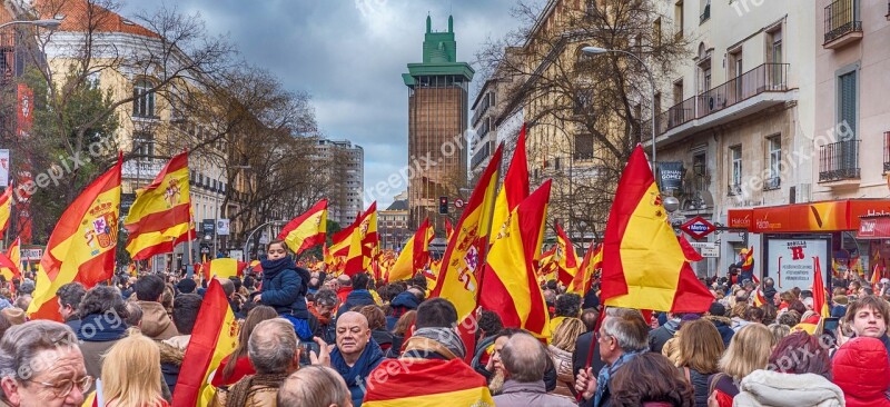 Spain Patriots Vox Flag Popular Party