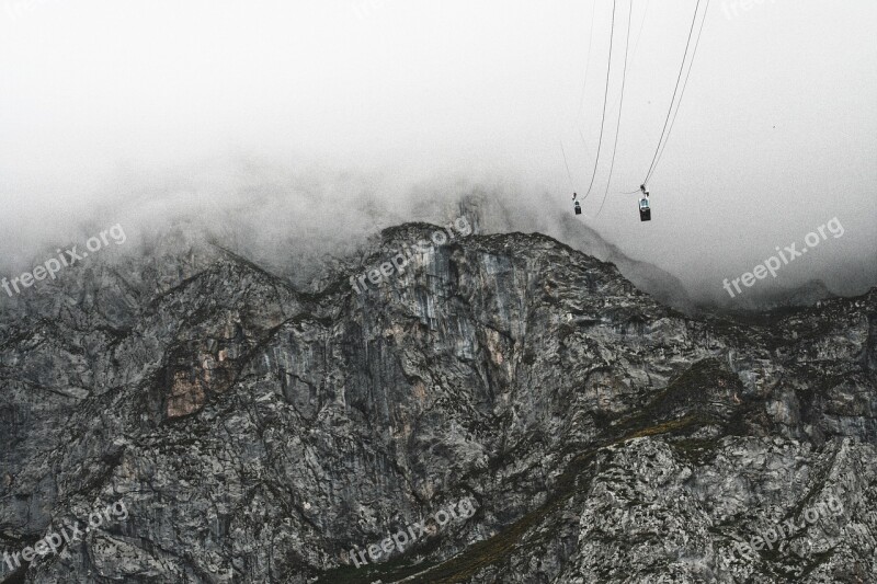 Cable Car Source Cantabria Spain Picos De Europa