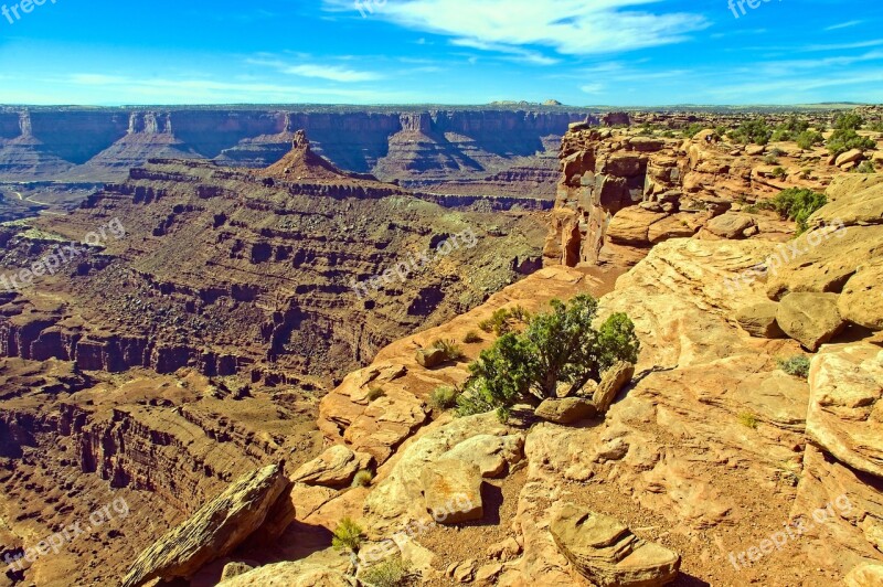 Utahs Dead Horse Point Vista Canyon Desert Utah Landscape