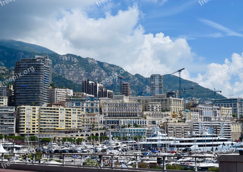 Monaco Marina Boats Port Harbor