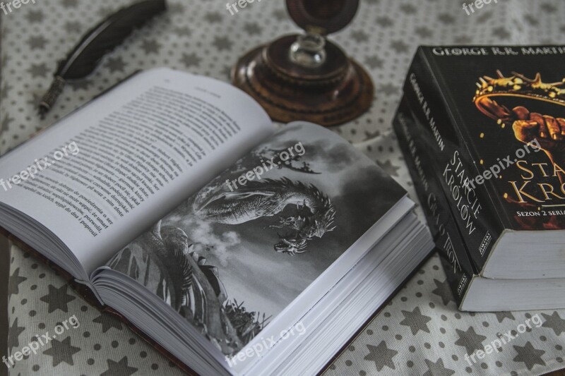 Book Dragon Game Of Thrones Pen Image