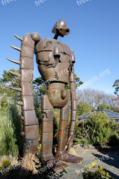 Robot Soldier Statue Life-size Sculpture Figure