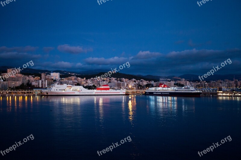 Palma De Mallorca Port Morgenstimmung Mallorca Sea