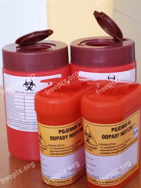 Containers For Medical Waste Medical Health Service The Doctor Nurse