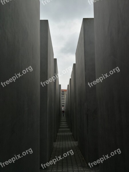 Berlin Memorial Maze Holocaust Free Photos