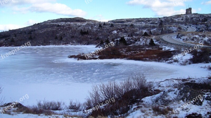 Winter Landscape St John's Signal Hill