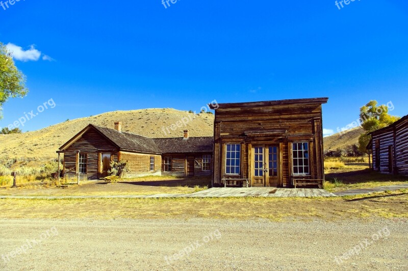 Turner House And Assay Office Montana Usa Bannack Ghost Town