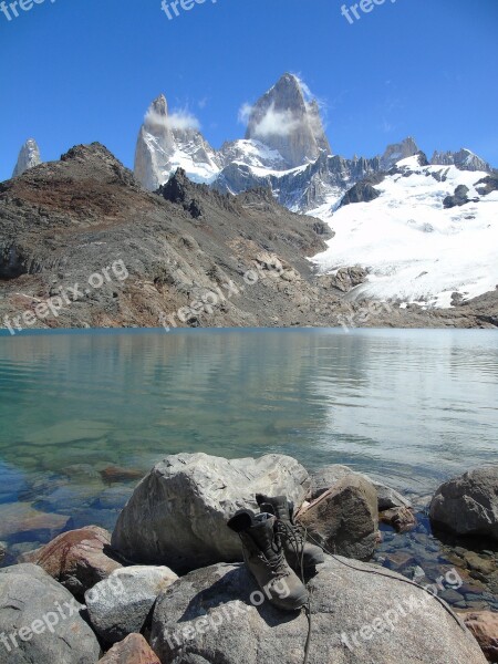 Argentina Patagonia Fitz Roy Mountains Rock