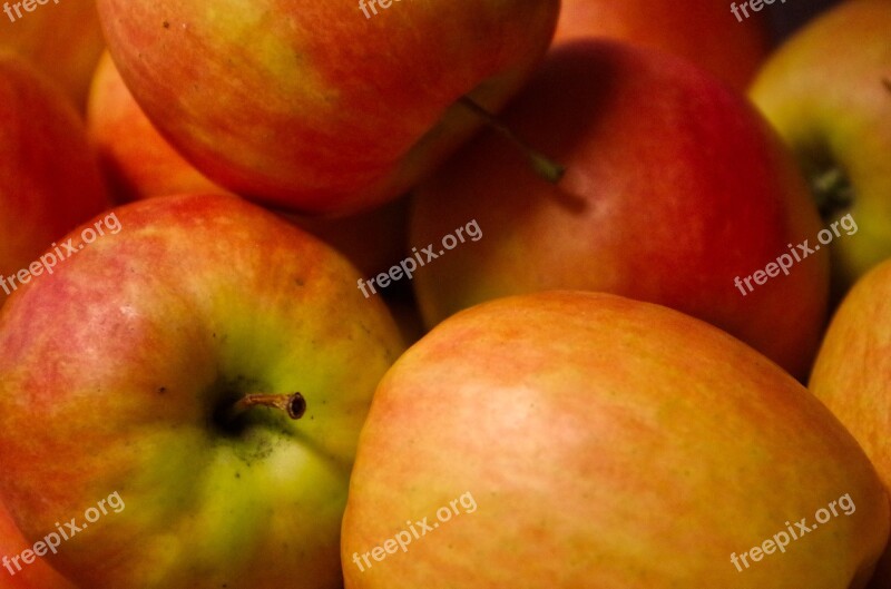 Apple Healthy Fruit Vitamins Harvest Ripe