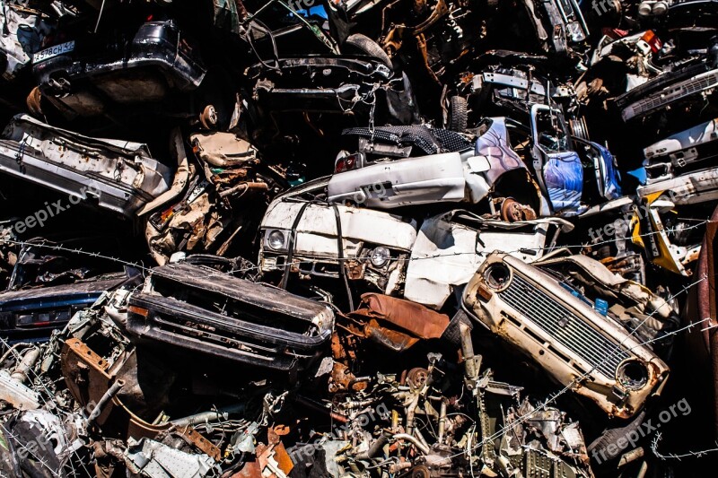 Cemetery Machinery Dump Corrosion Recycling