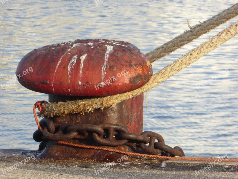 Bollard Ship Ferry Create Port