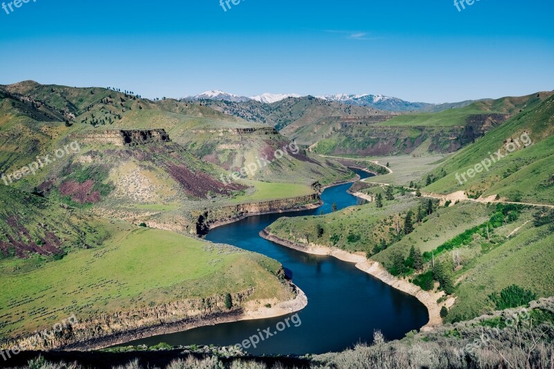 Idaho Boise River Sky Blue