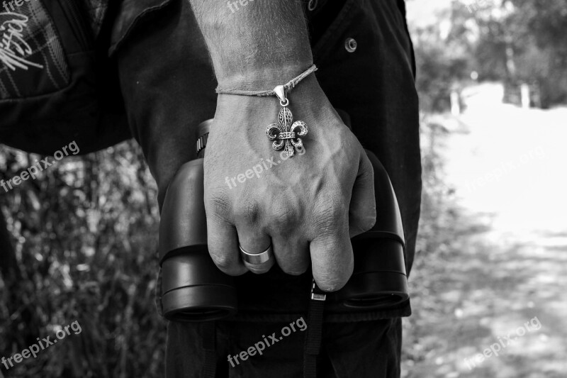 Black White Hand Human Bracelet Path Finder