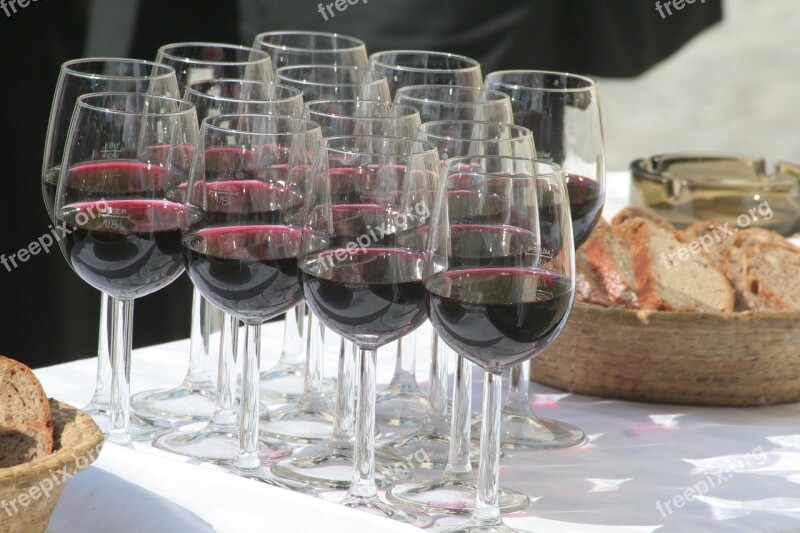 Agape Glasses Red Wine Celebration Buffet